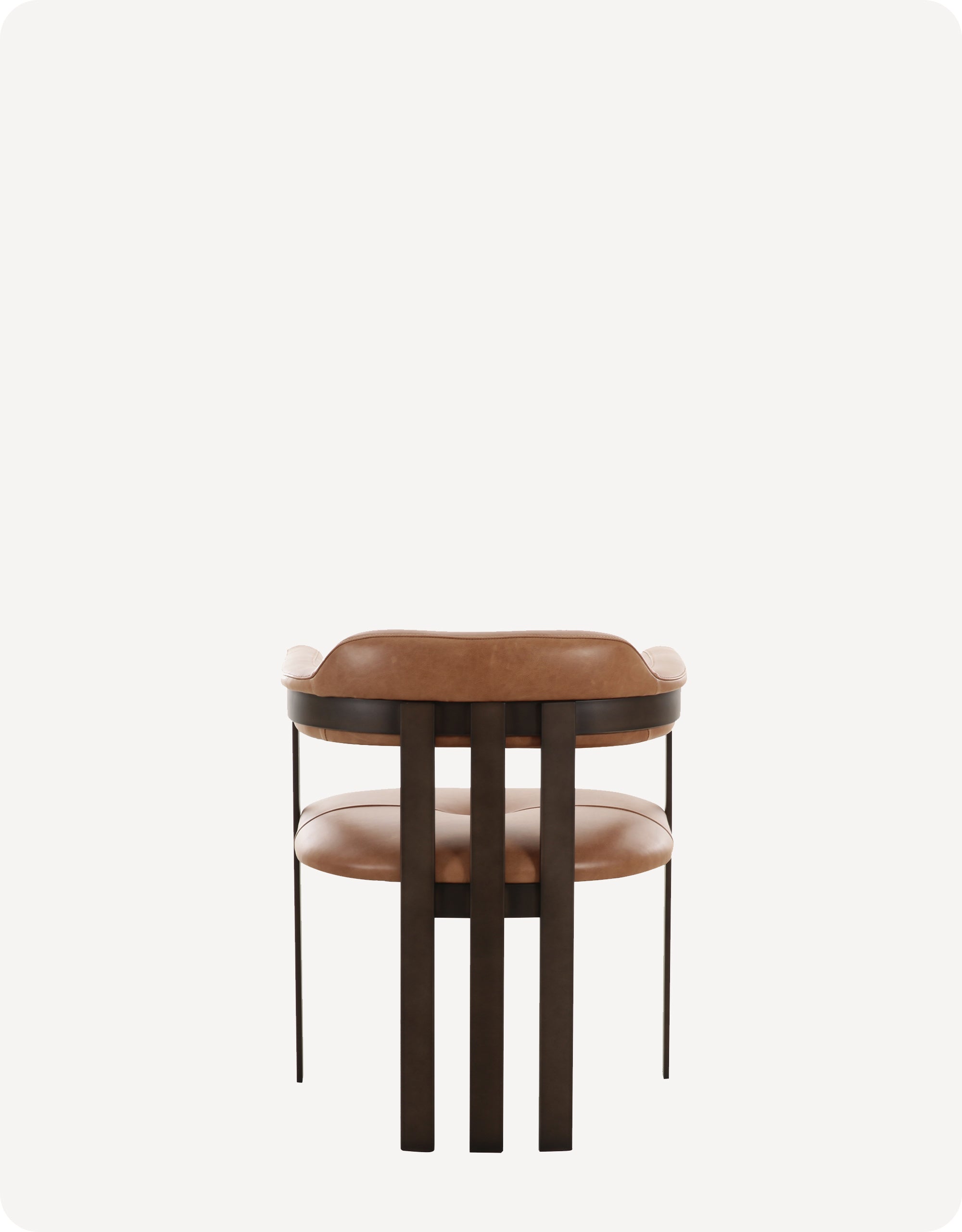 Alexander Dining Chair With Leather, Chaps Saddle - HuggyHomey
