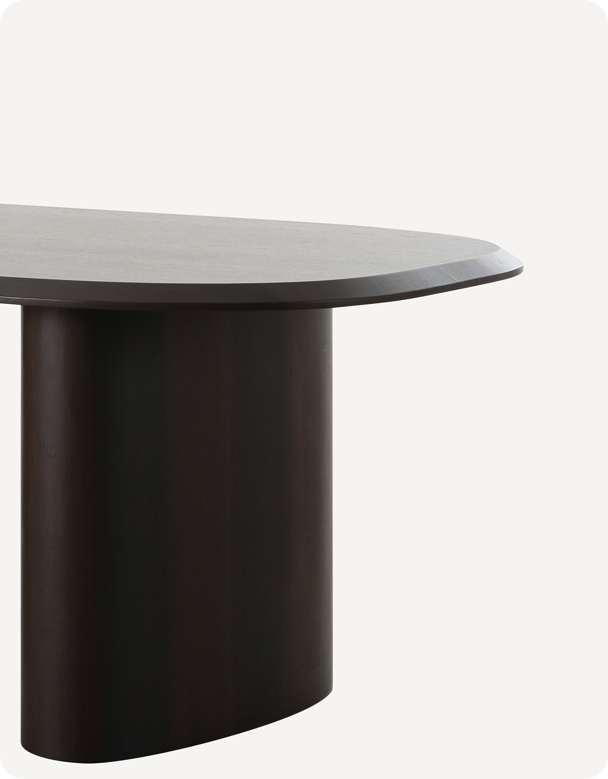 Axel Dining Table Dark Wood 2.2m