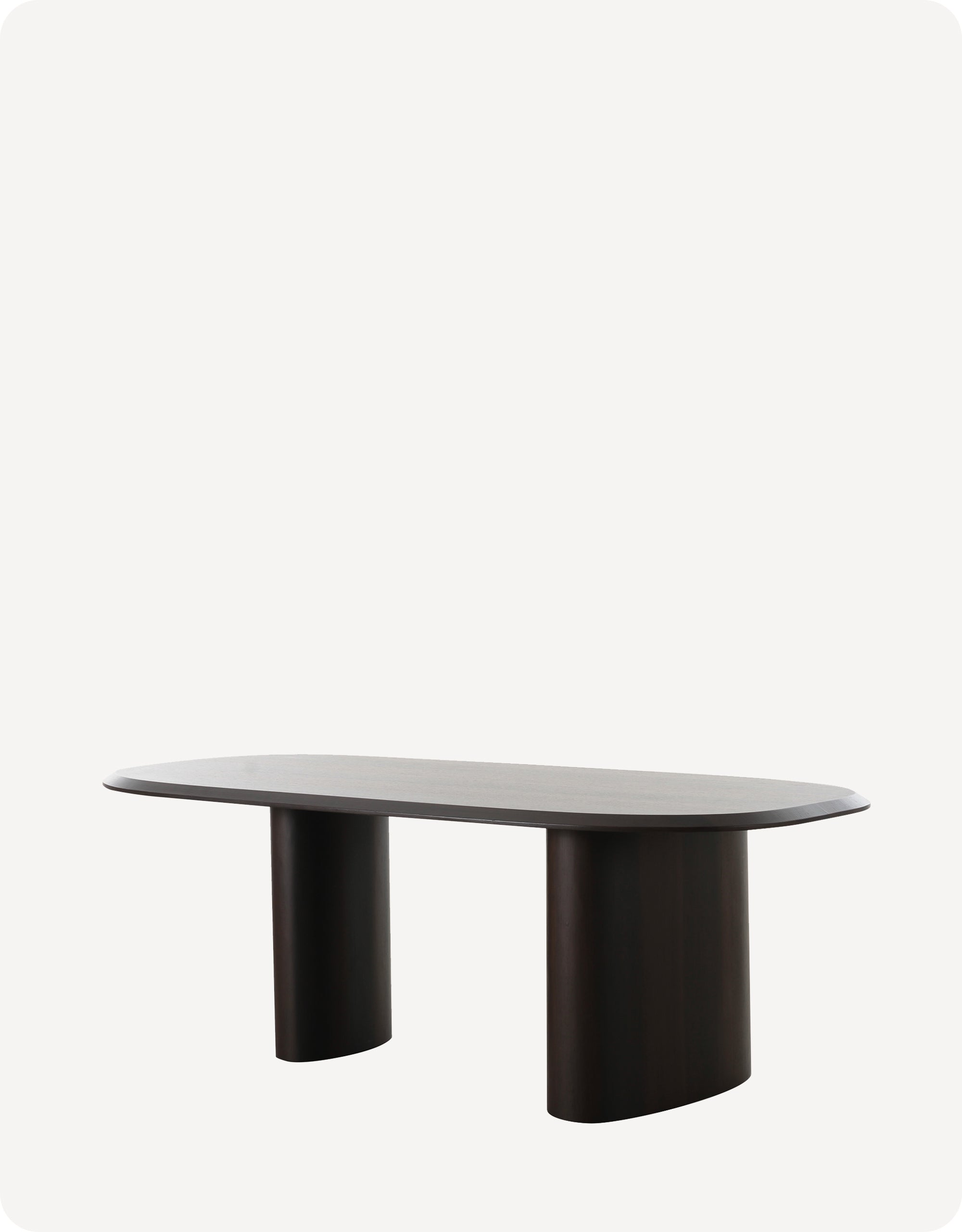 Axel Dining Table Dark Wood 2.2m