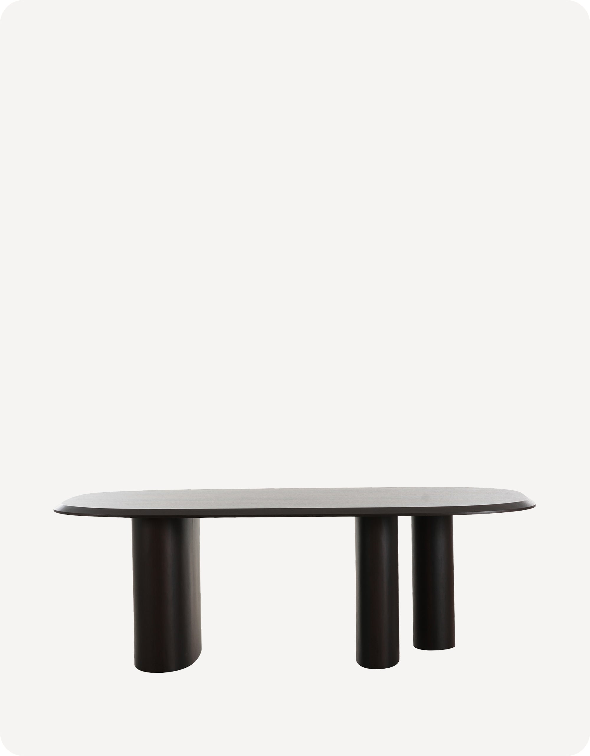 Axel Dining Table Dark Wood 2.2m
