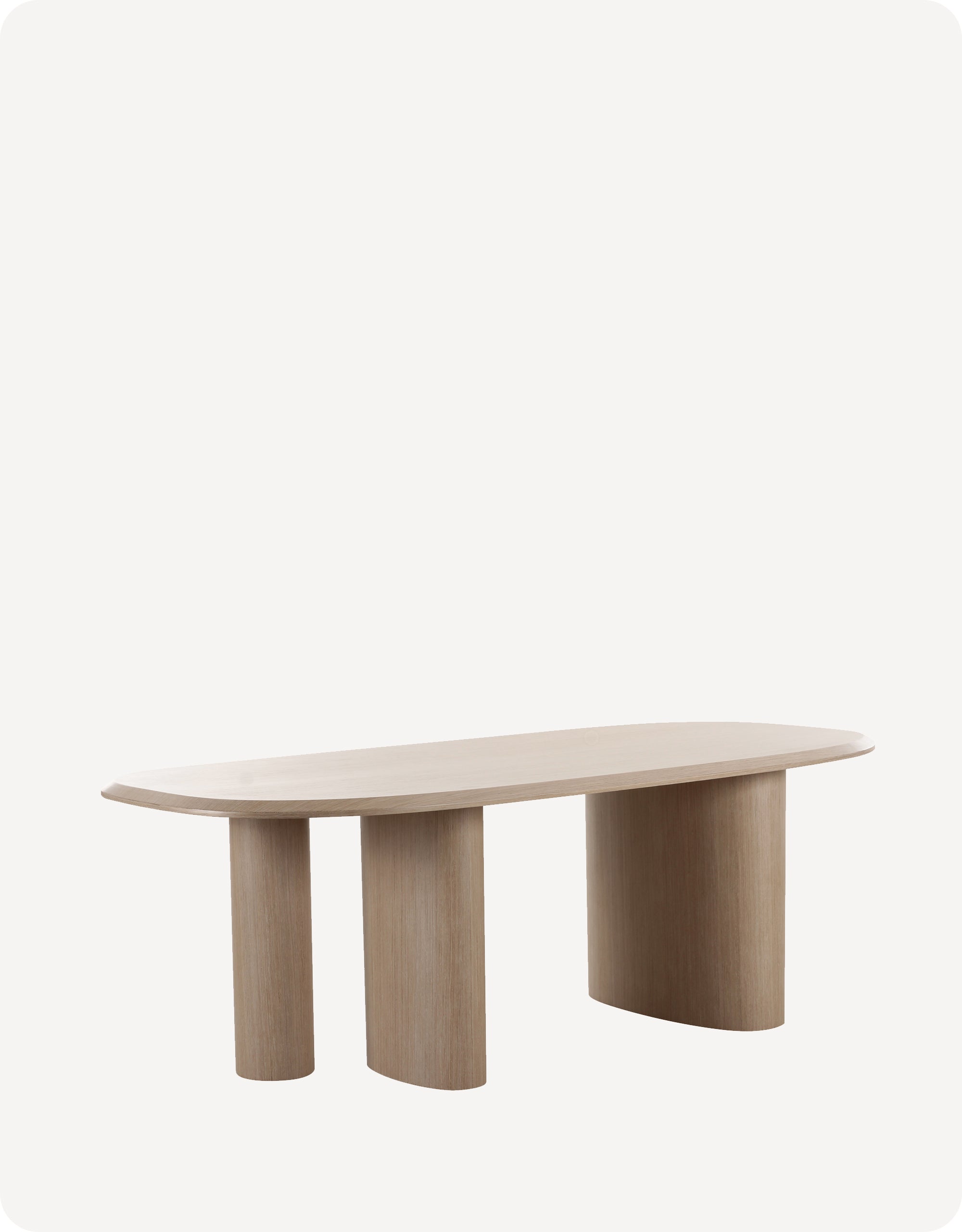 Axel Dining Table Light Wood 2.2m