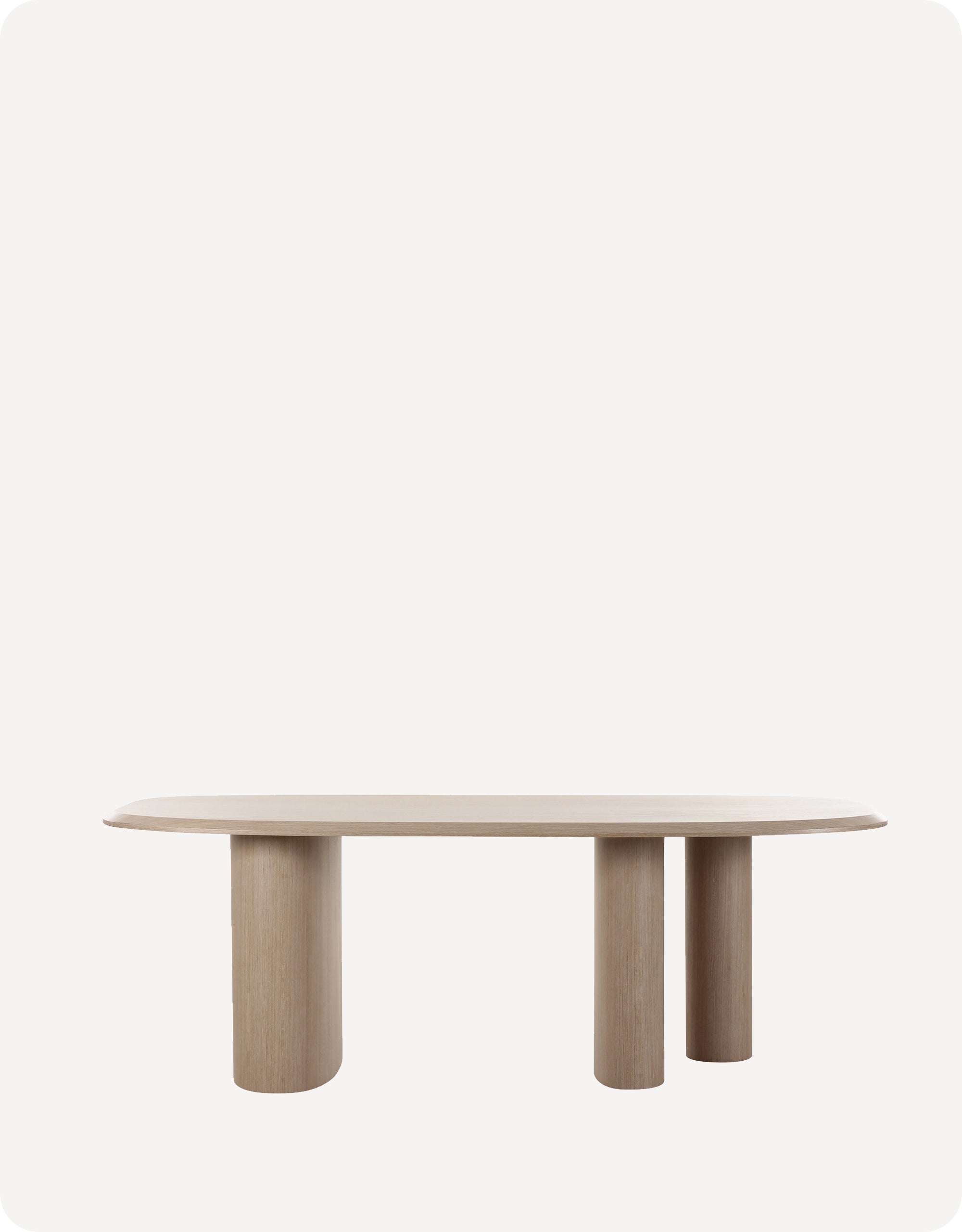 Axel Dining Table Light Wood 2.2m