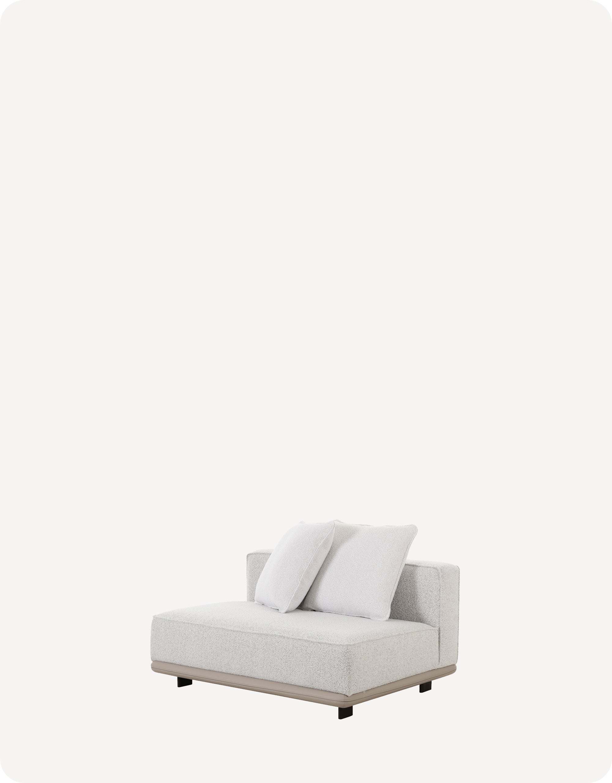 Evangelina Primofab™ Triple-Resist Technology Fabric Armless Chaise
