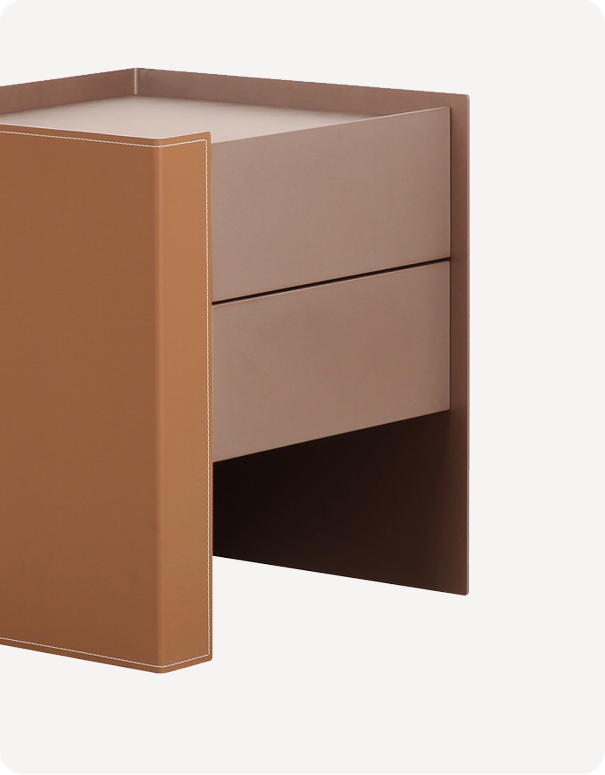 Finn Nightstand Leather Left - HuggyHomey
