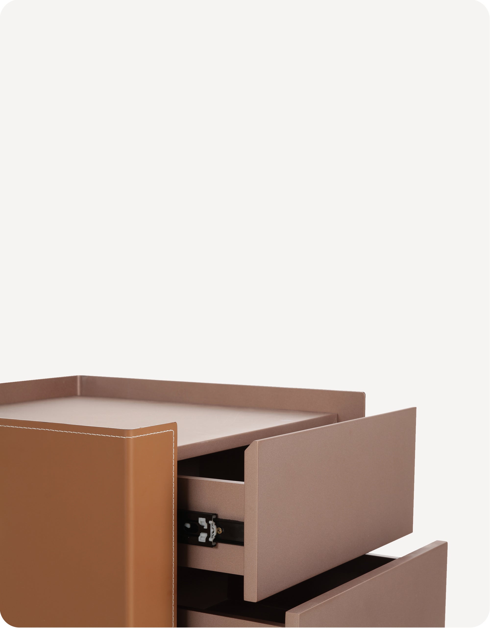 Finn Nightstand Leather Left - HuggyHomey