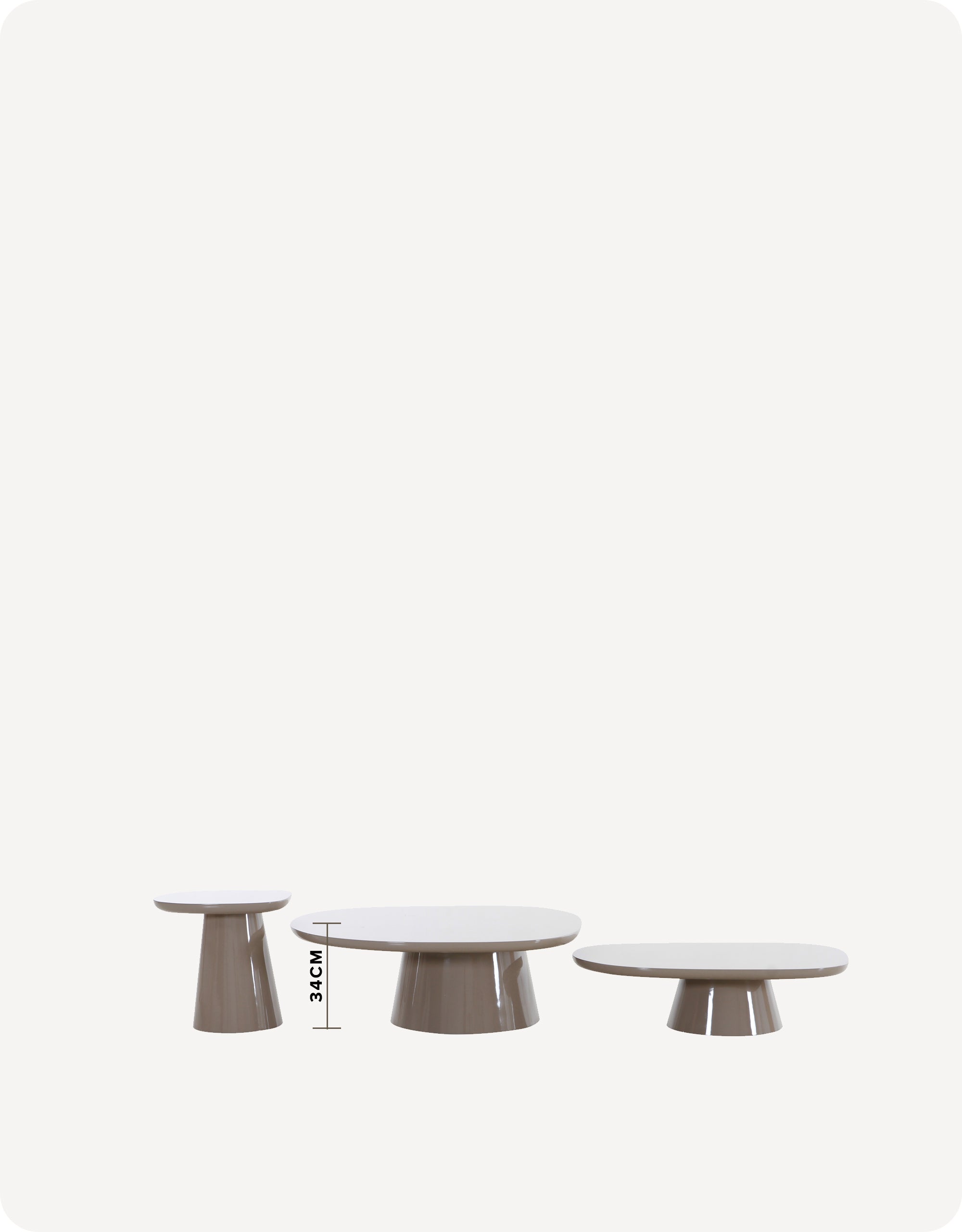 Jaxon Coffee Table Large Glossy (Pair it with Medium)