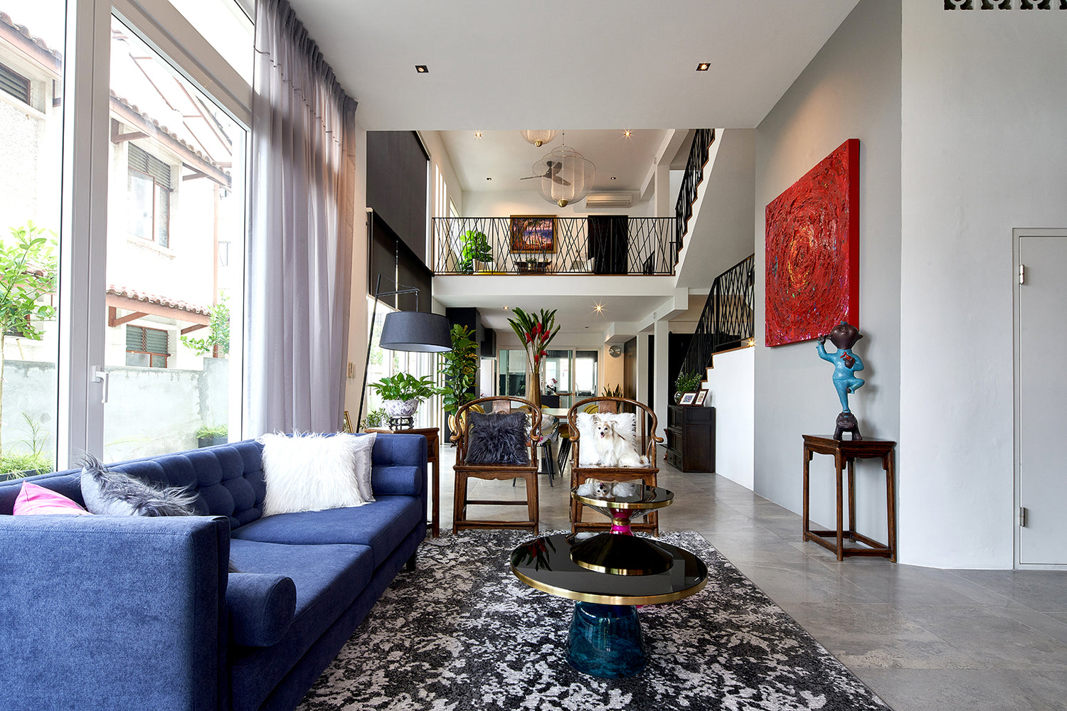 residential interior design at daisy avenue living room