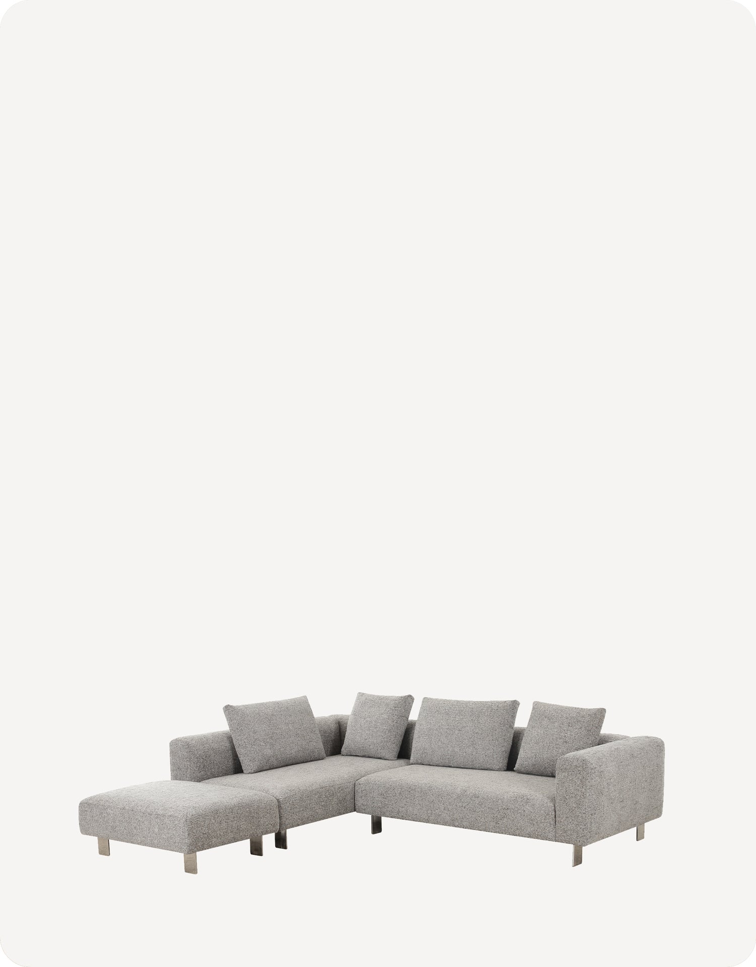 Arabella 2-Sectional Right Arm Sofa Plus Ottoman With Primofab™ Triple-Resist Technology Fabric