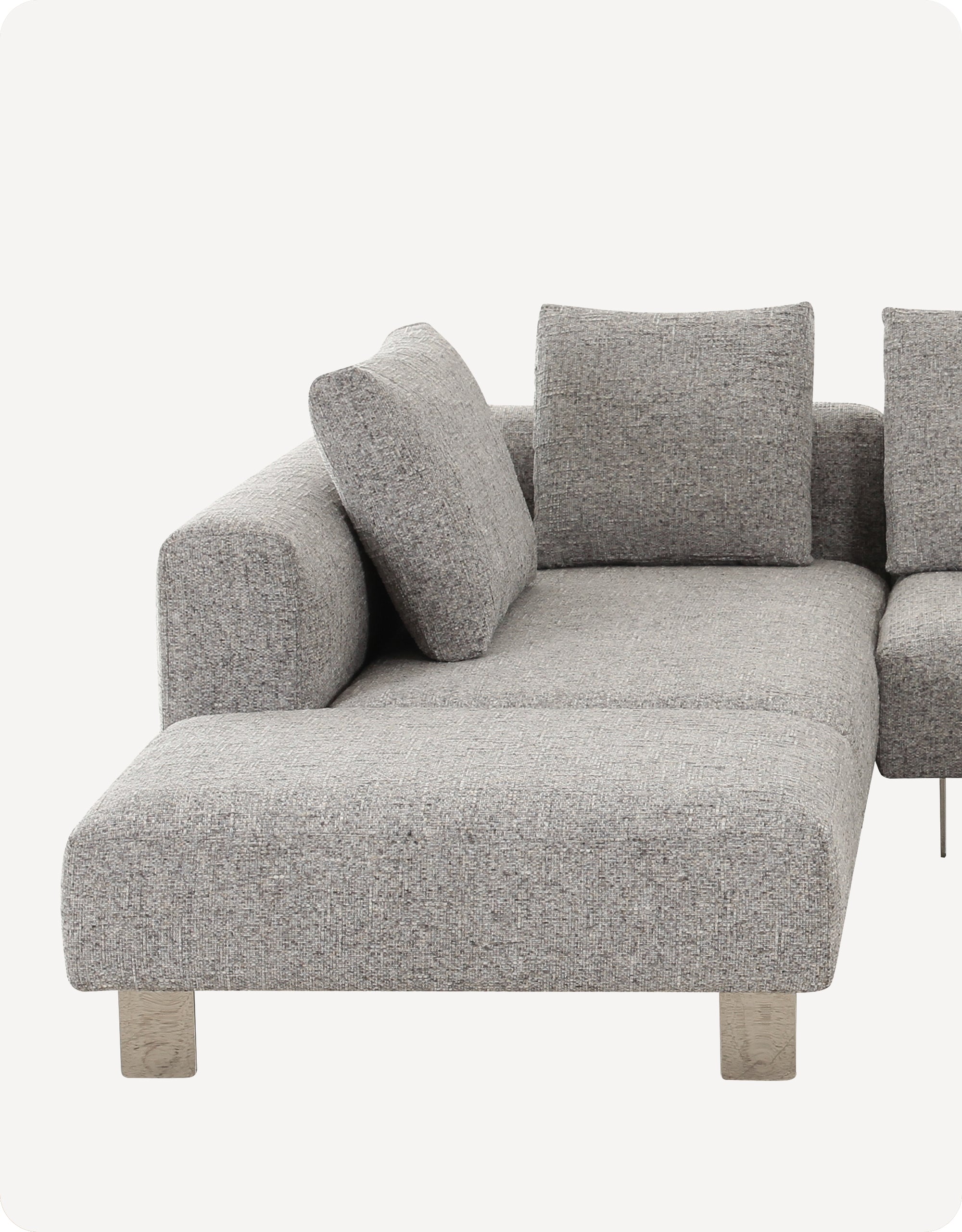 Arabella 2-Sectional Right Arm Sofa Plus Ottoman With Primofab™ Triple-Resist Technology Fabric