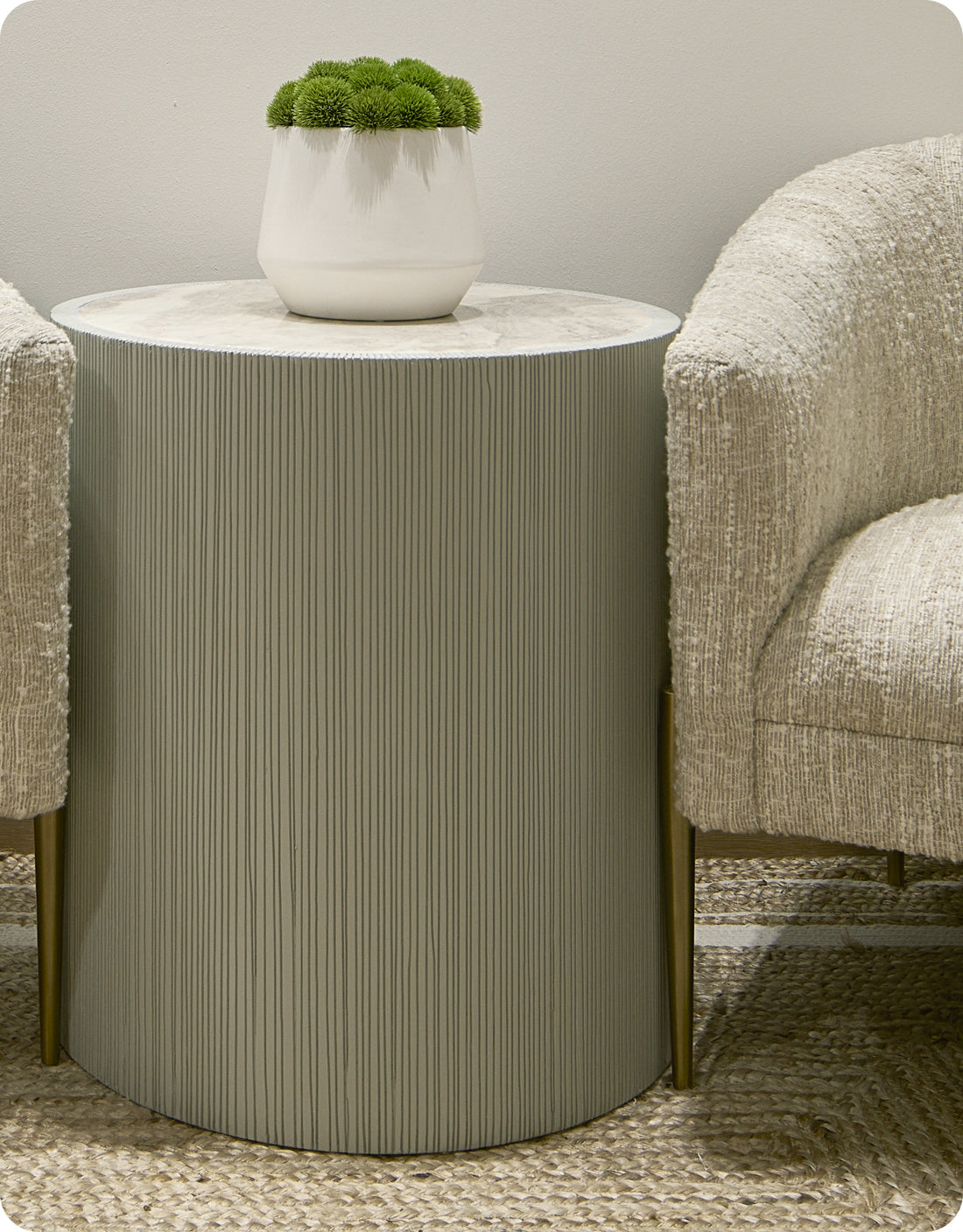 Cordelia End Table Marble - HuggyHomey