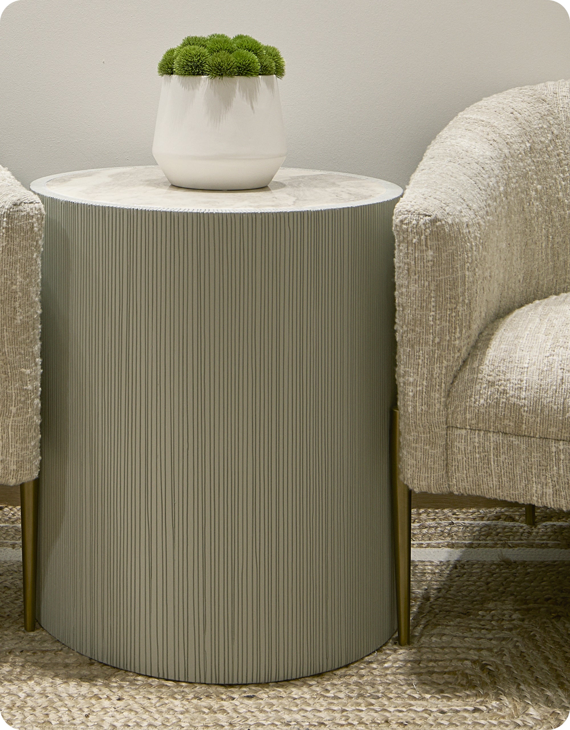 Cordelia End Table Marble - HuggyHomey
