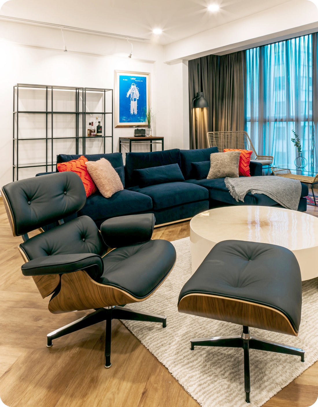 Eames Lounge Set (Replica)