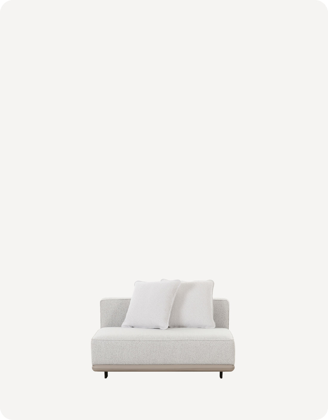 Evangelina Primofab™ Triple-Resist Technology Fabric Armless Chaise - HuggyHomey