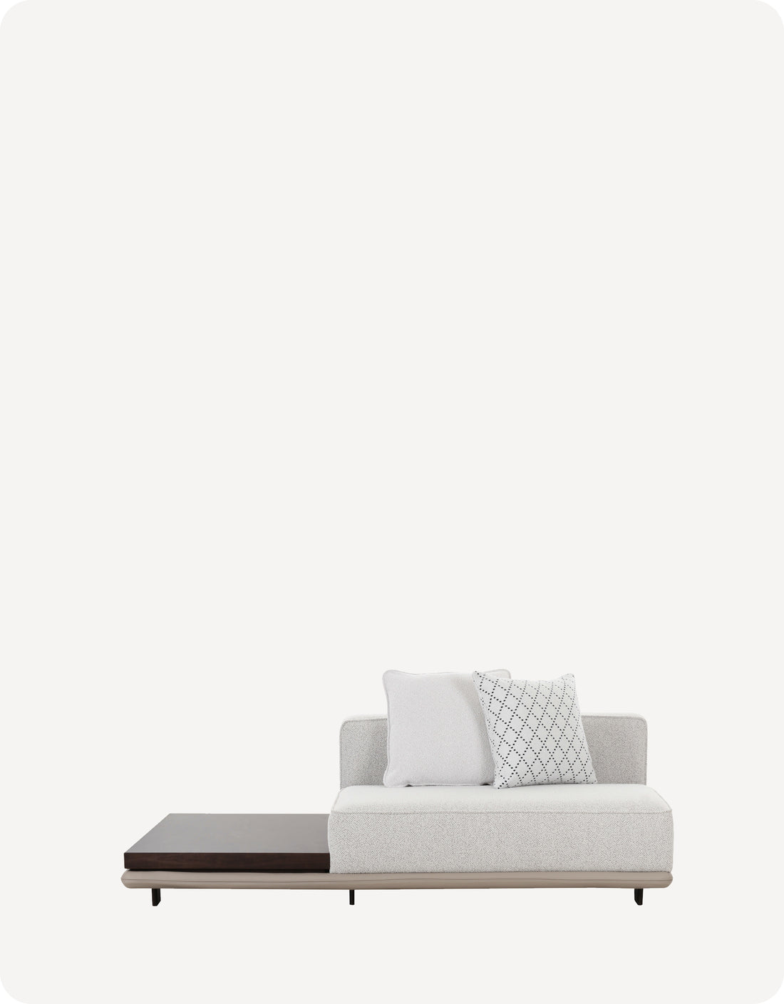Evangelina Table Sofa With Primofab™ Triple-Resist Technology Fabric - HuggyHomey