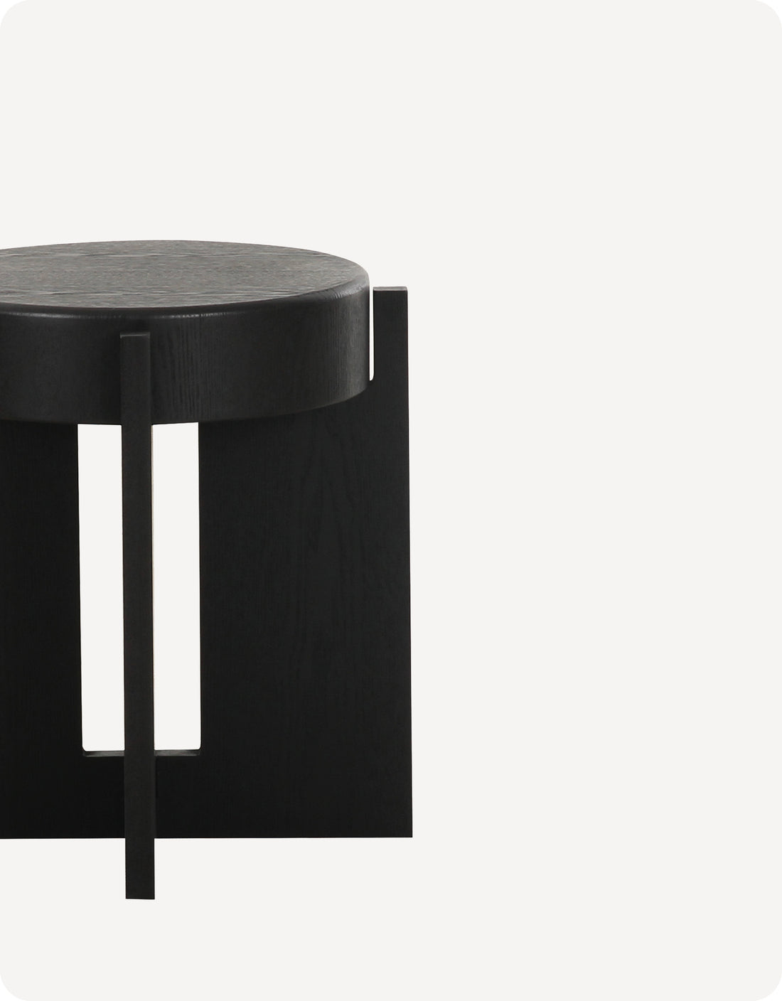 Montgomery End Table Short Black Wood