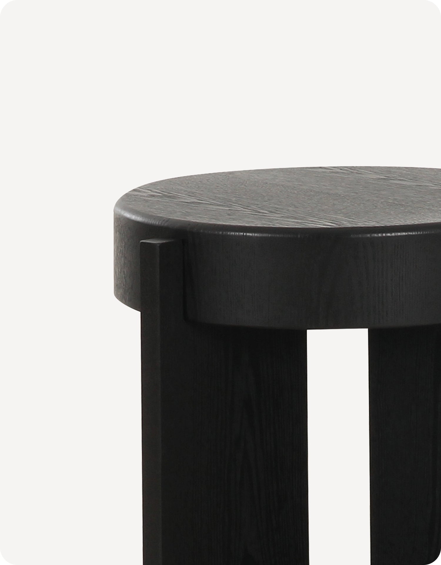 Montgomery End Table Short Black Wood