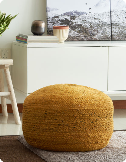 Edmund Pouf Ochre - HuggyHomey