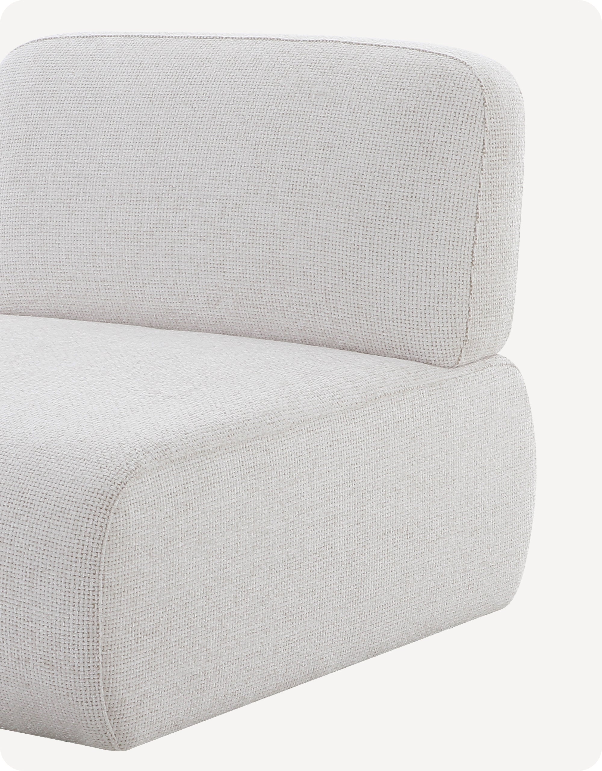 Seraphina Armless Sofa With Primofab™ Triple-Resist Technology Fabric